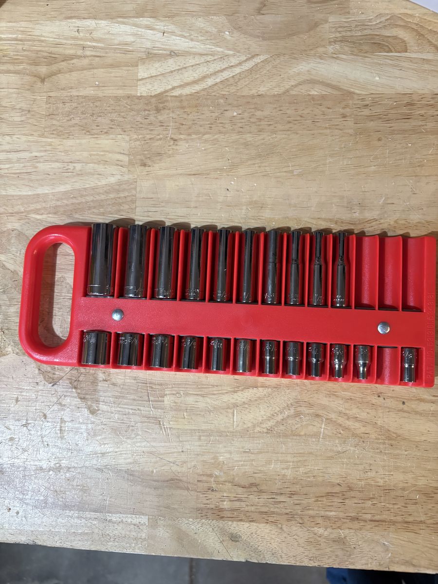 Made in USA Craftsman SAE 1/4" Drive 12 pt Socket Set Shallow & Deep