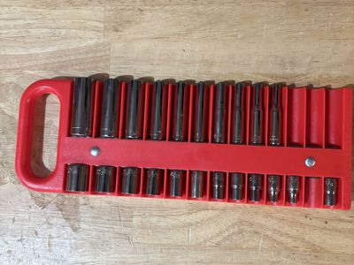 Made in USA Craftsman SAE 1/4" Drive 12 pt Socket Set Shallow & Deep