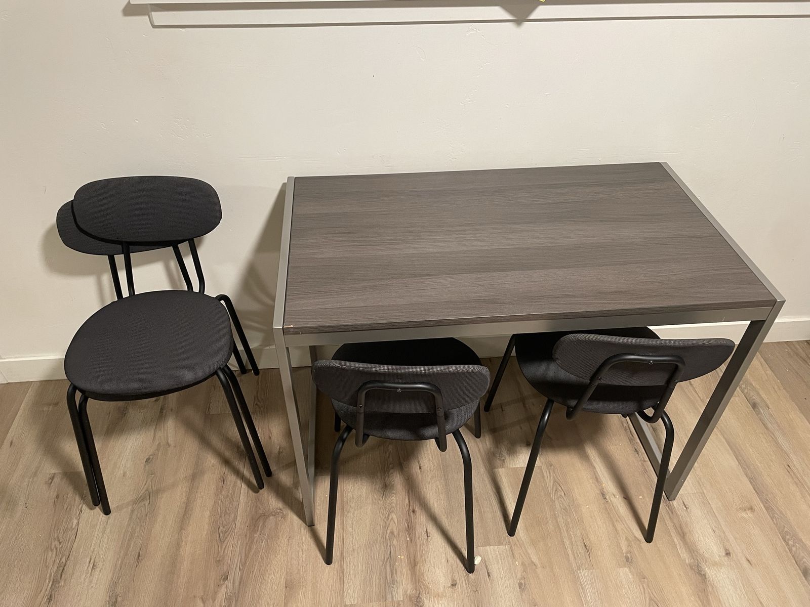Small dining room table and chairs