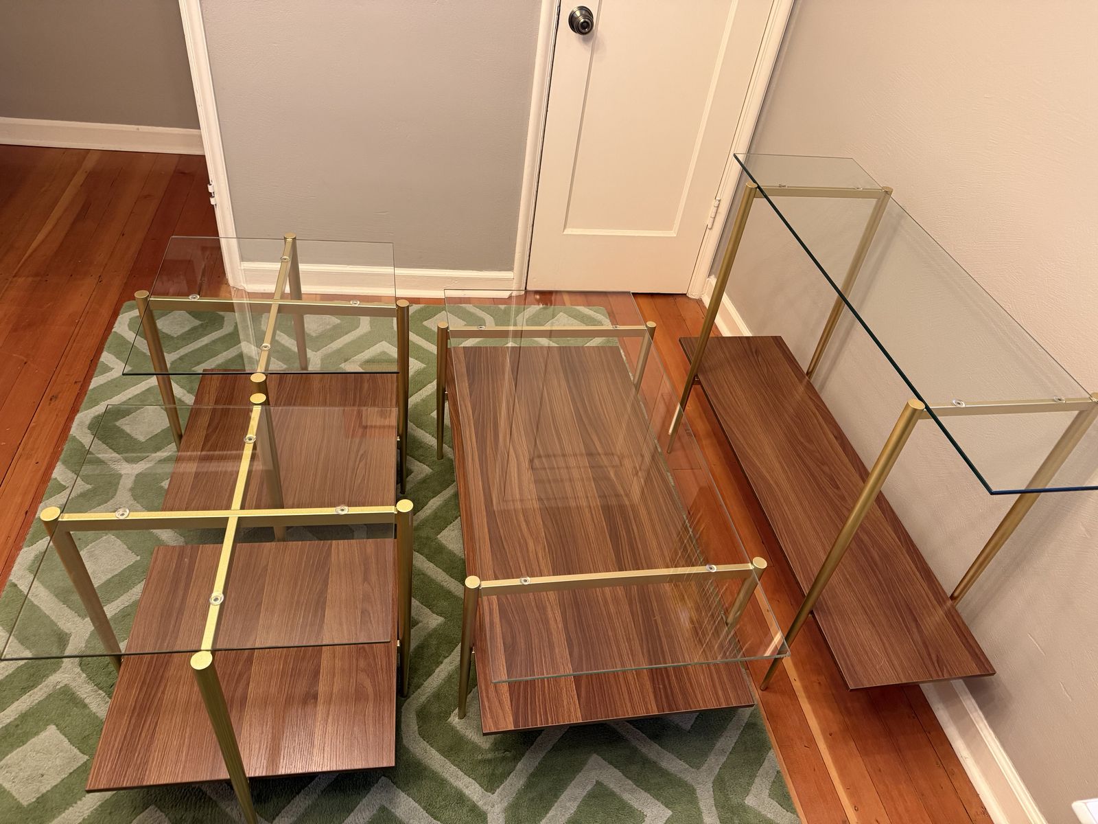 New Coffee Table, End Tables, and Console Table