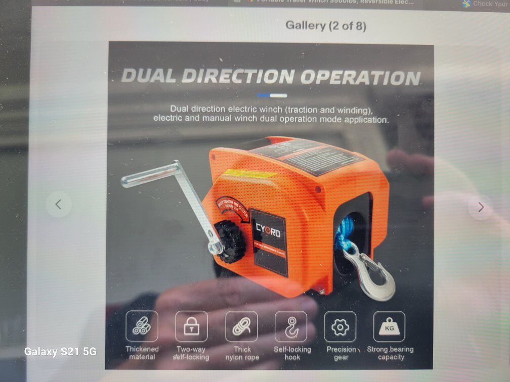 Portable winch 3500lb