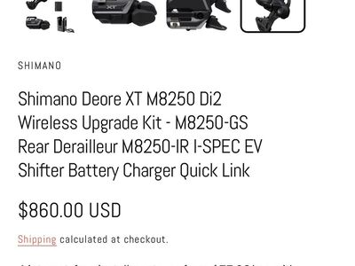 Shimano Deore XT M8250 Di2 Wireless Upgrade Kit