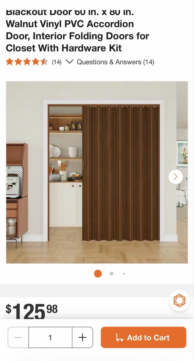 Brand new! PVC Accordion Door