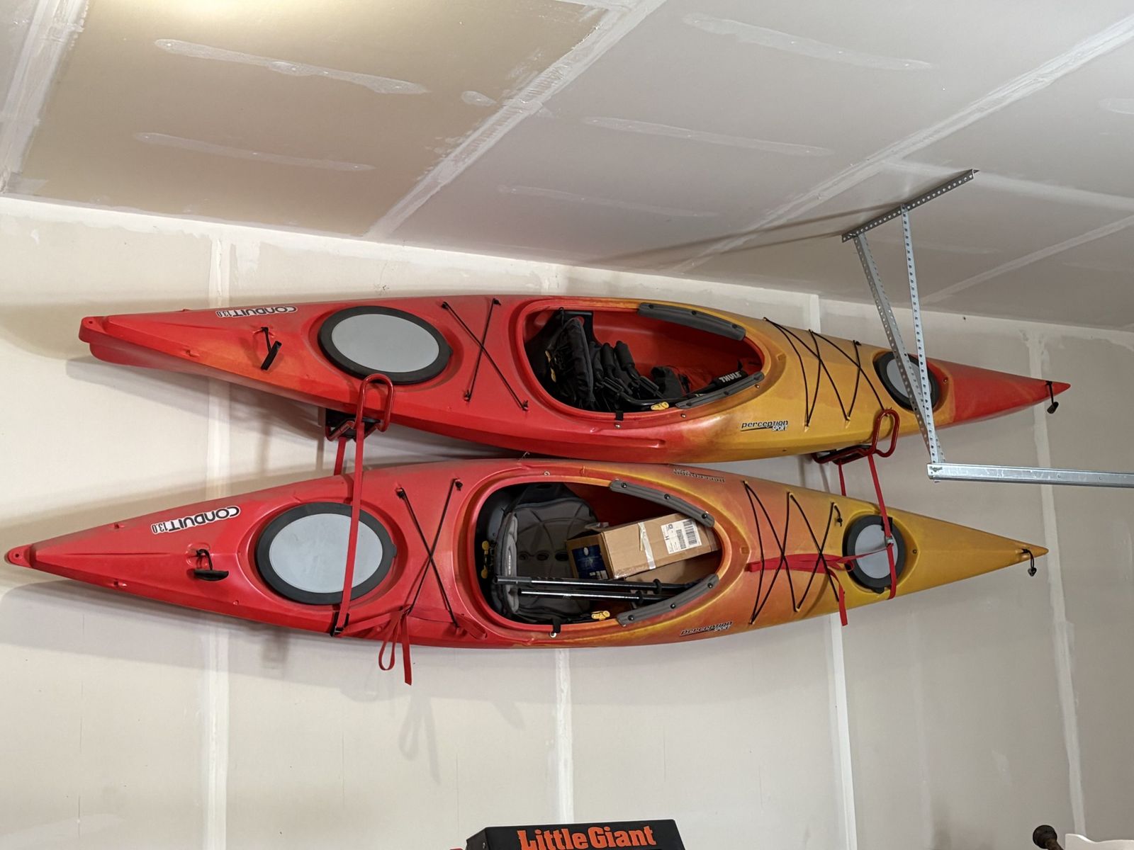 Two Perception Conduit 13.0 Kayaks