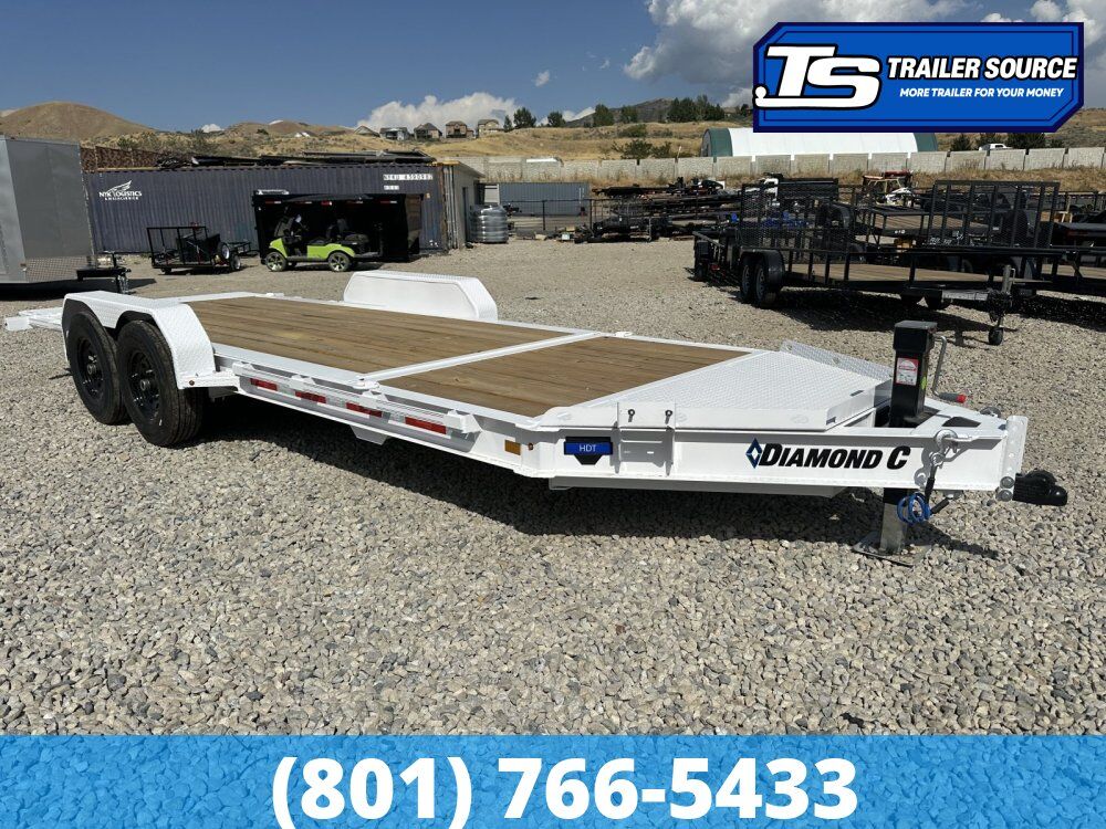 7x20 Diamond C HDT 207 Tilt Trailer - 15.5K GVWR - 14 Ply Tires