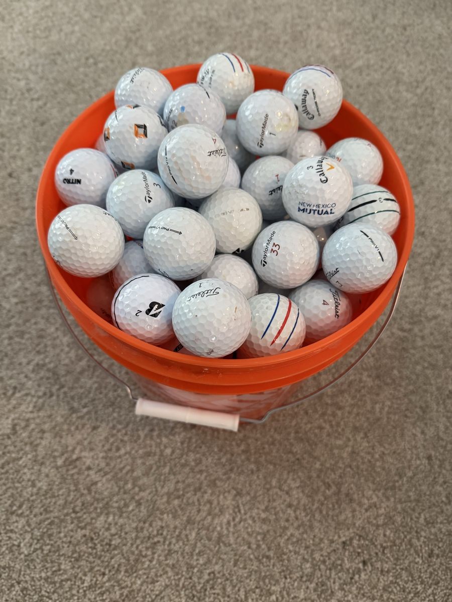 120 Golf Balls in 2 gallon bucket