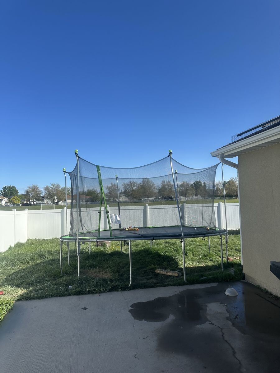 Near new trampoline