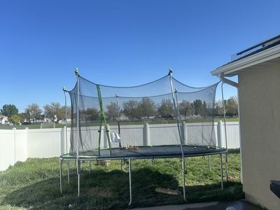 Near new trampoline