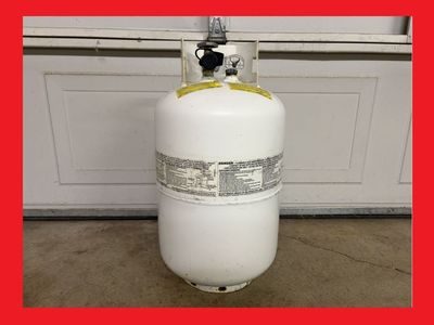 FULL - 7 gallon / 30 lb. Propane LP Gas Cylinder/Tank/Bottle w/ GAUGE for BBQ, Grill, Patio Heaters, Trailers, RVs... 30lb