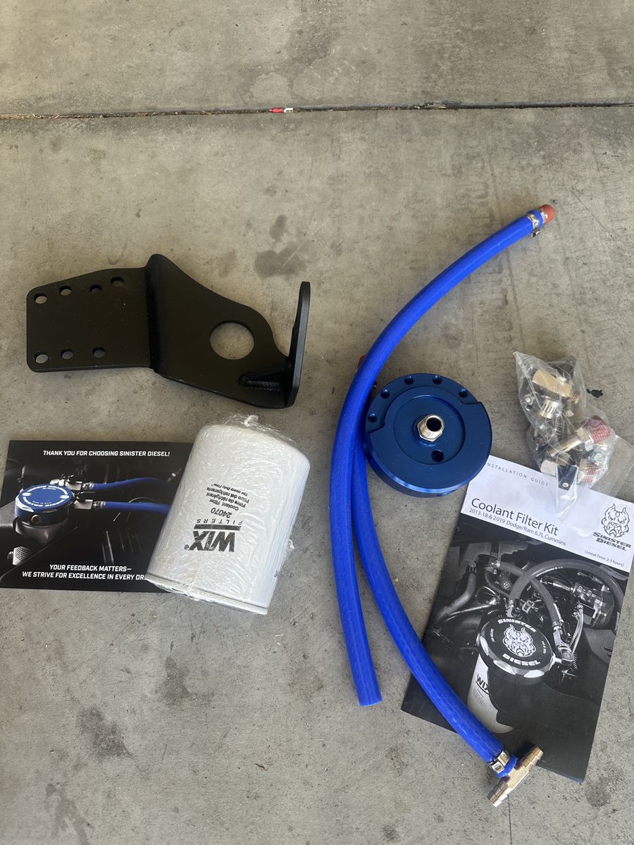 Sinister diesel coolant filtration for 2013-2018 ram