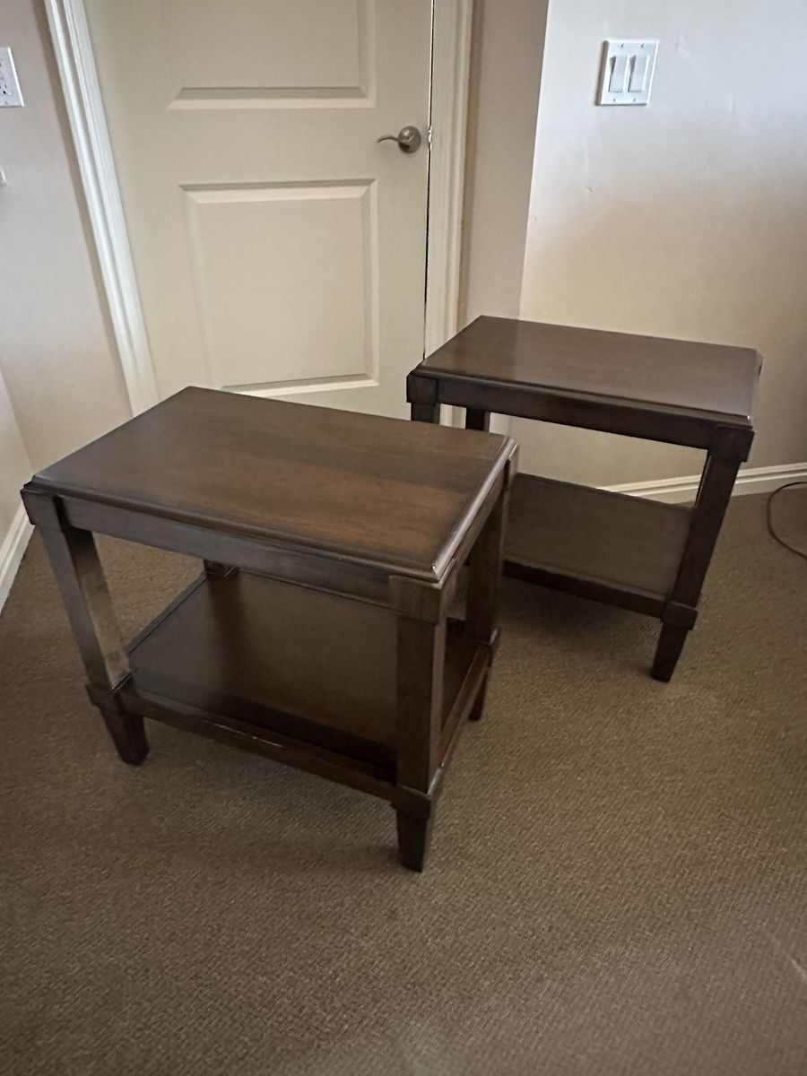 Solid Wood End Tables