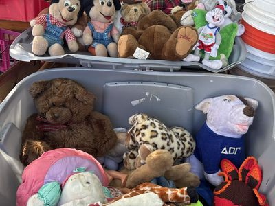 Assorted Vintage Stuffed Animals & Plush Toys Lot Including Mickey Mouse