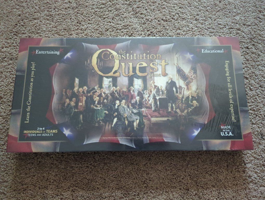 The Constitution Quest Educational Board Game - New Sealed
