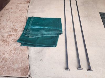 Priefert Kennel Shade Bars and Tarp