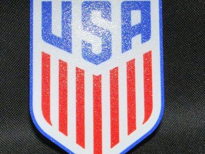 USA FIFA World Cup Patriotic Shield Patch - Red, White, and Blue Emblem