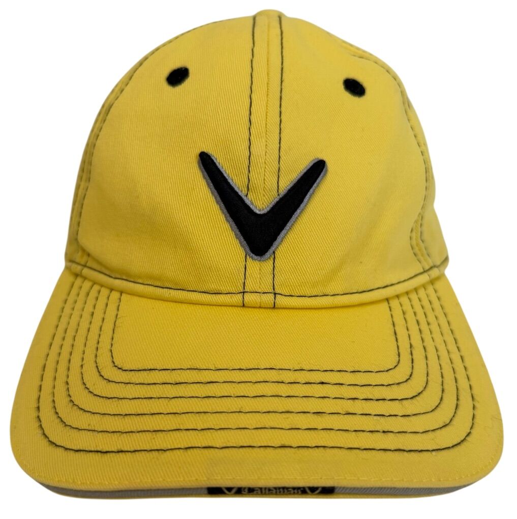 Callaway Golf Yellow Distressed Adjustable Hat