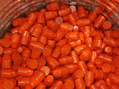 Powder Coated Lead Alloy Cast 40/10mm projectile pkgs.