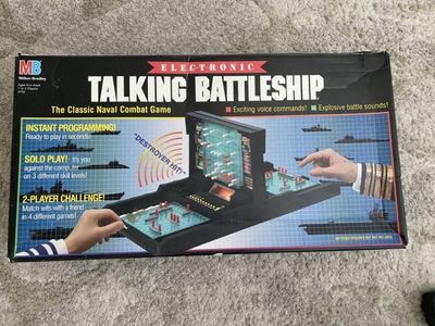 Talking Battleship Game Vintage 1989 Milton Bradley