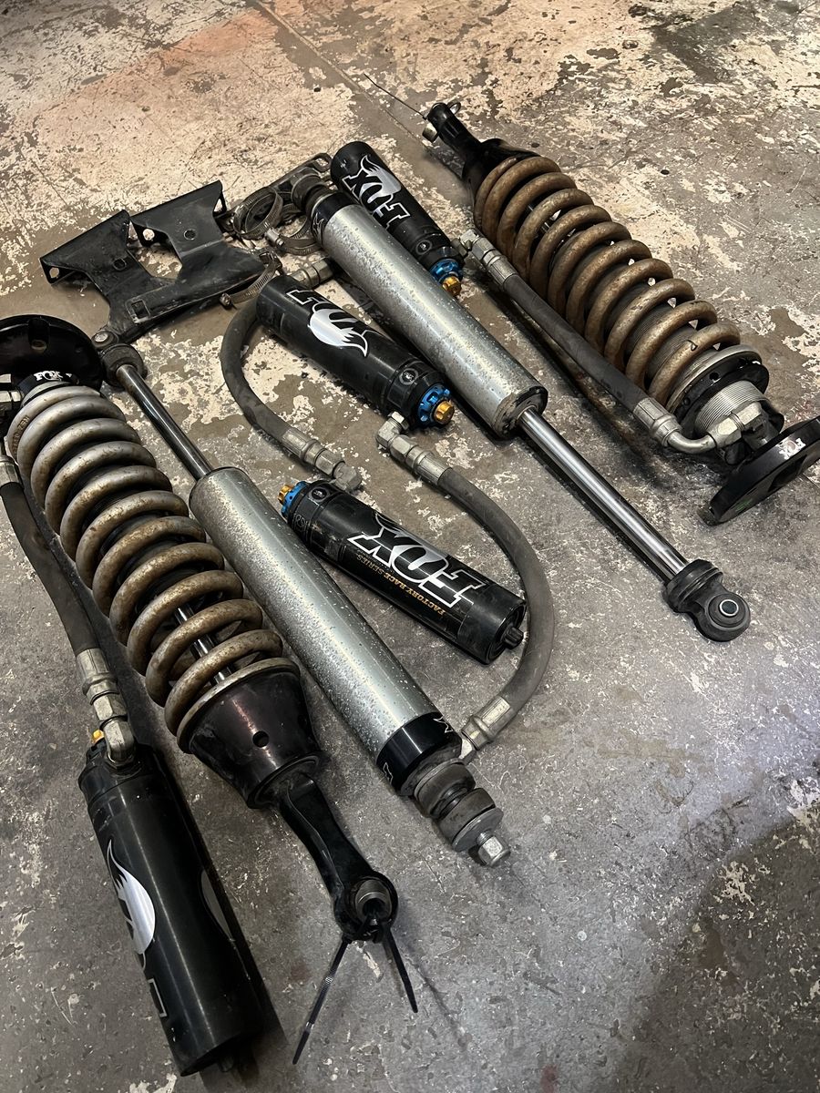 2007-21 Toyota Tundra Fox 2.5 Coilover Shocks with Reservoir Set 3" Lift