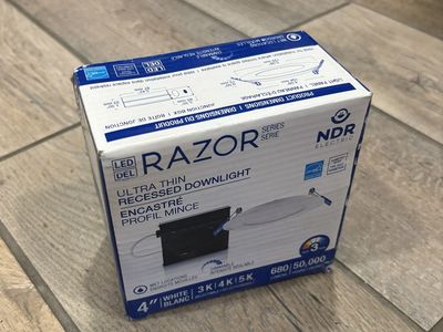 Wafer 4 inch, NDR Razor Ultra Thin Recessed Downlight