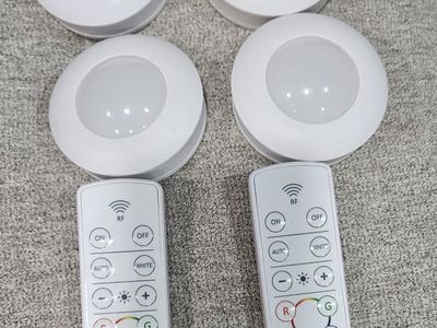 Energizer wireless LED pucks. Set of two or set of four pucks.