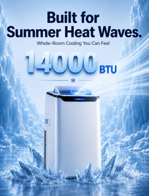New in box 3-in-1 Portable Air Conditioner(with remote)