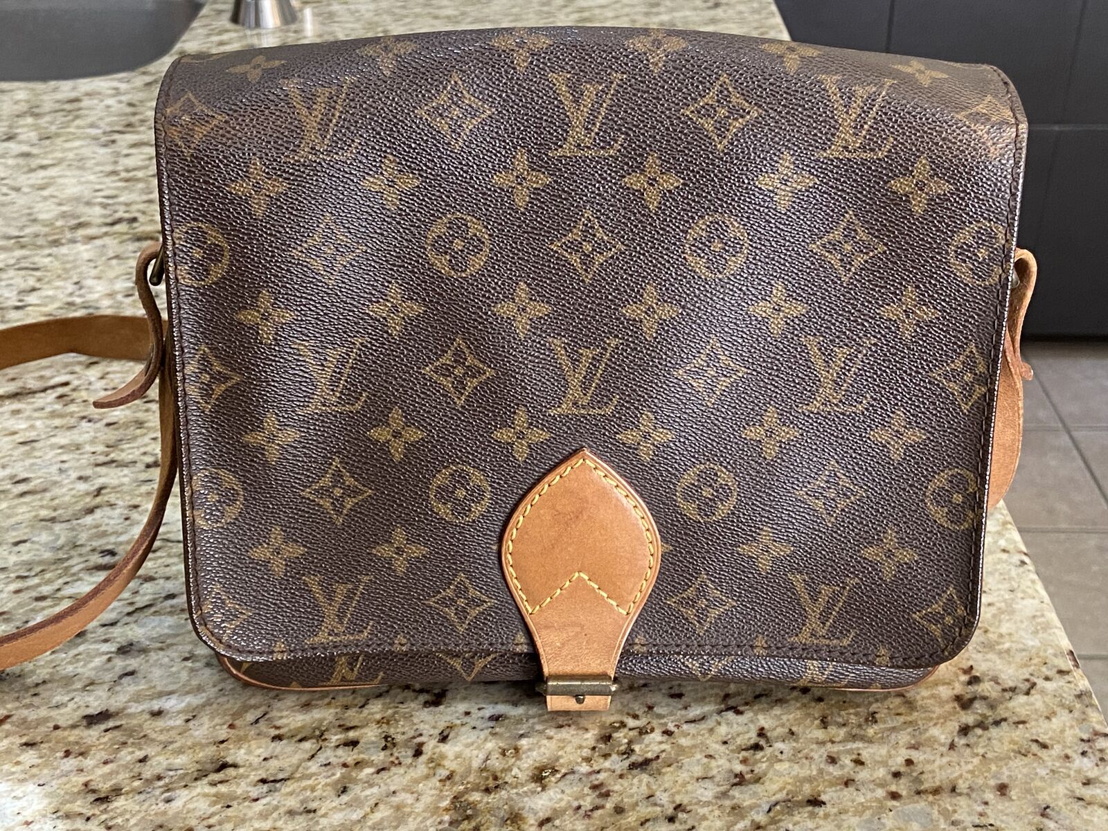 Louis Vuitton Monogram Cartouchiere Crossbody Bag