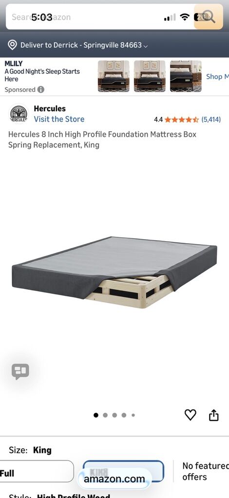 8 Inch High Profile QueenFoundation Mattress