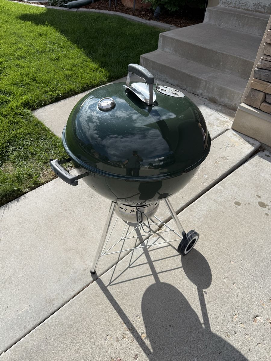 Weber Original Kettle Premium Charcoal Grill - Green, 22-Inch