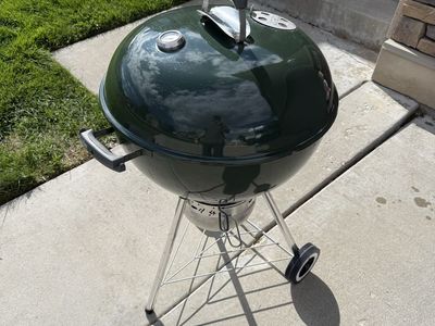 Weber Original Kettle Premium Charcoal Grill - Green, 22-Inch