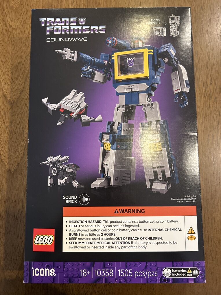 LEGO Transformers Soundwave New