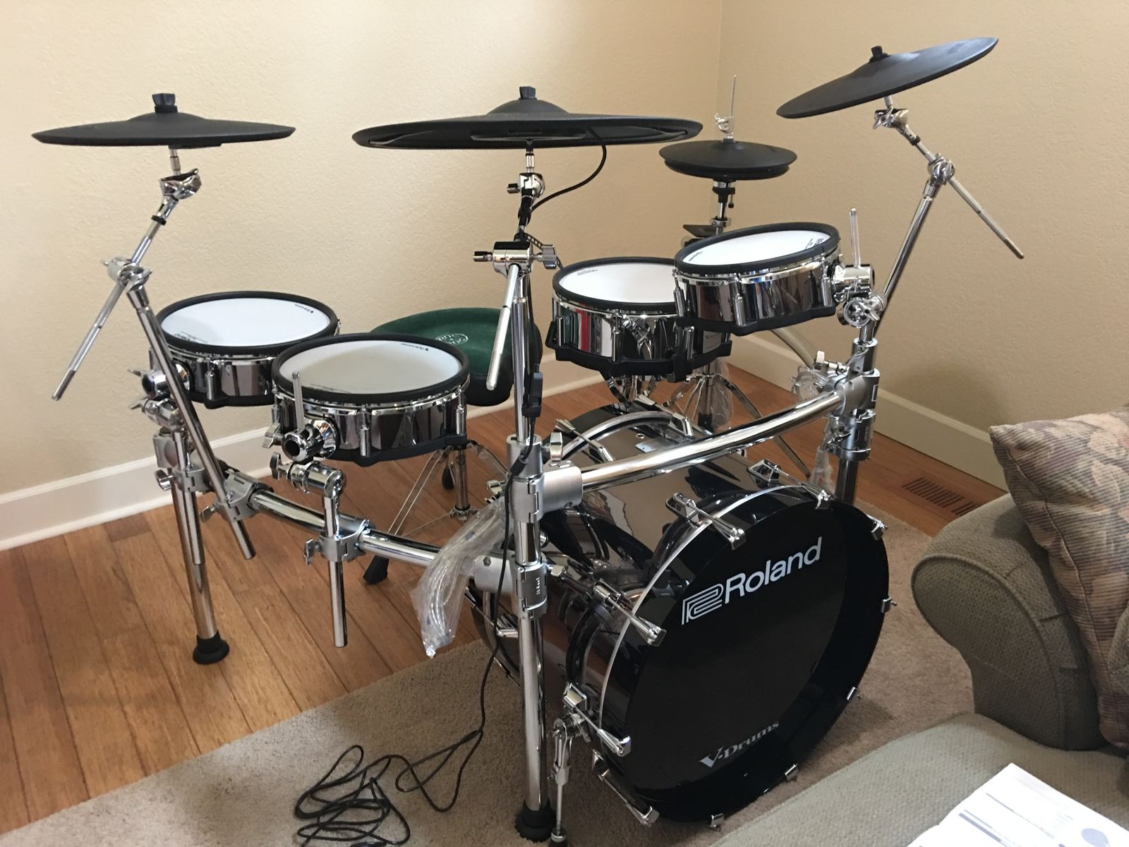 Roland TD50 KV Electronic Drum Kit + extras