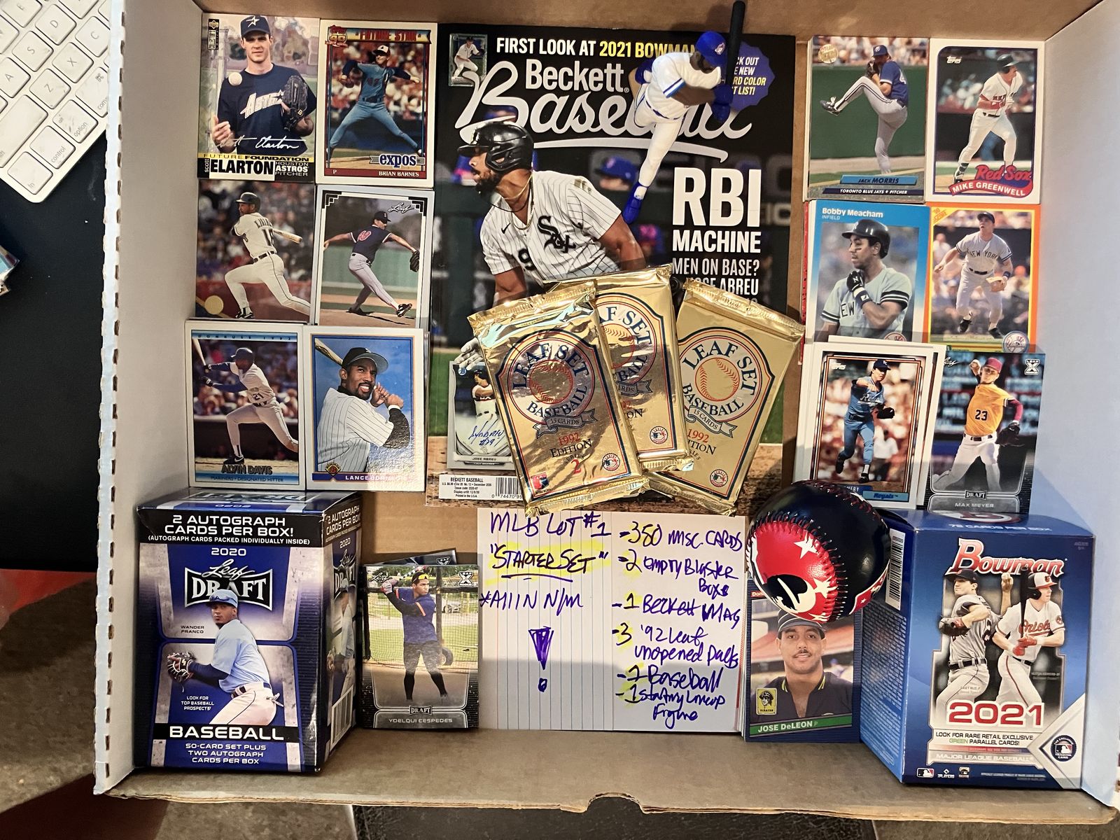 350 Baseball Cards STARTER SET MLB LOT