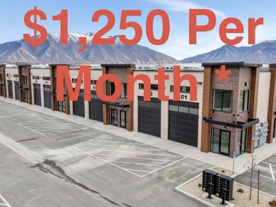 Warehouse Space - Spanish Fork Main Street Warehouse. Half off 1st two months ONLY $1,250 per month*