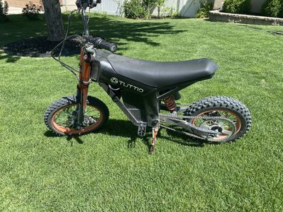 TUTTIO Electric Dirt Bike - Black/Orange Off-Road E-Bike