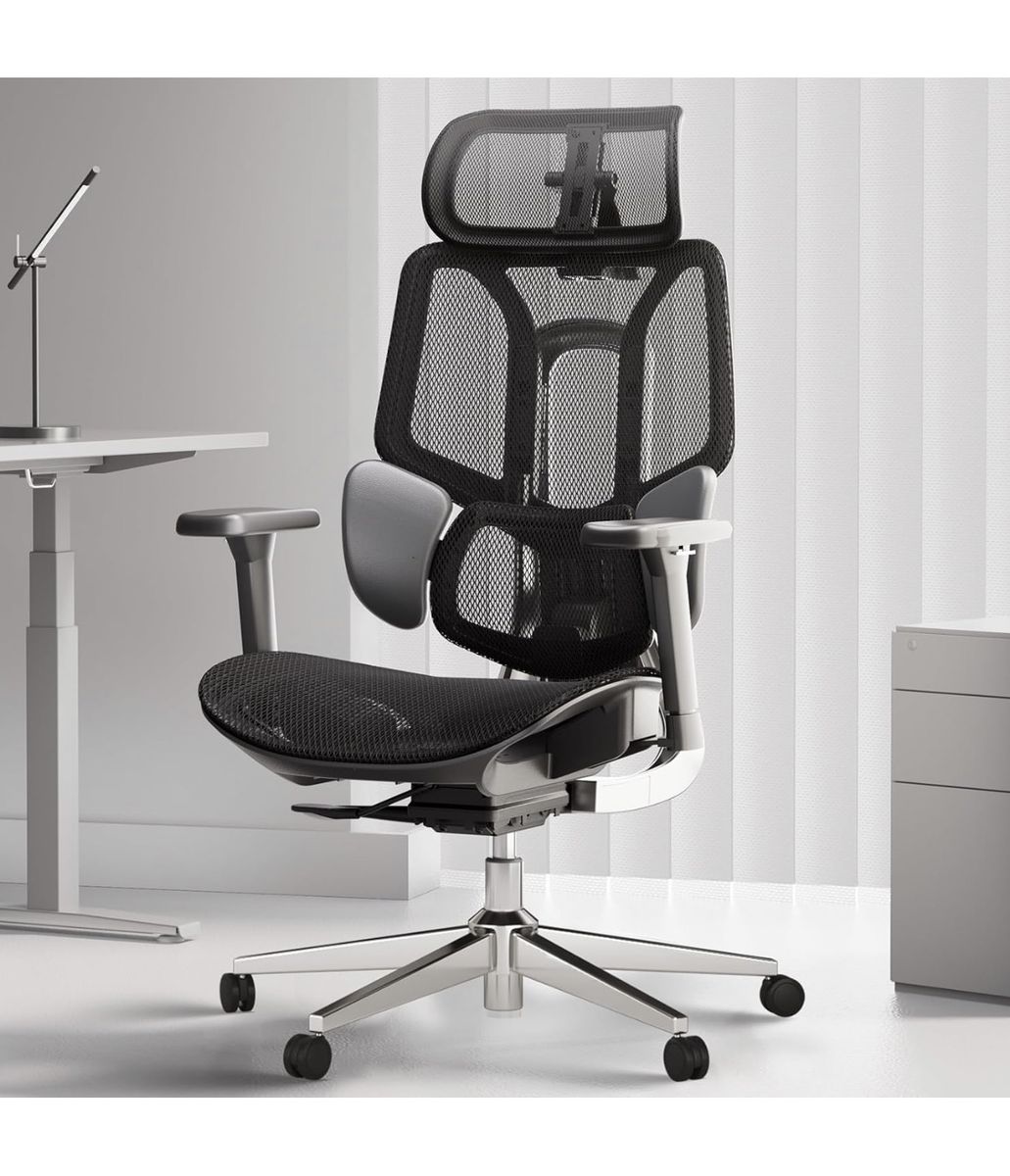 Hbada E3 Air Ergonomic Office Chair, Big and Tall Office Chair - with 3-Zone Dynamic Lumbar Support