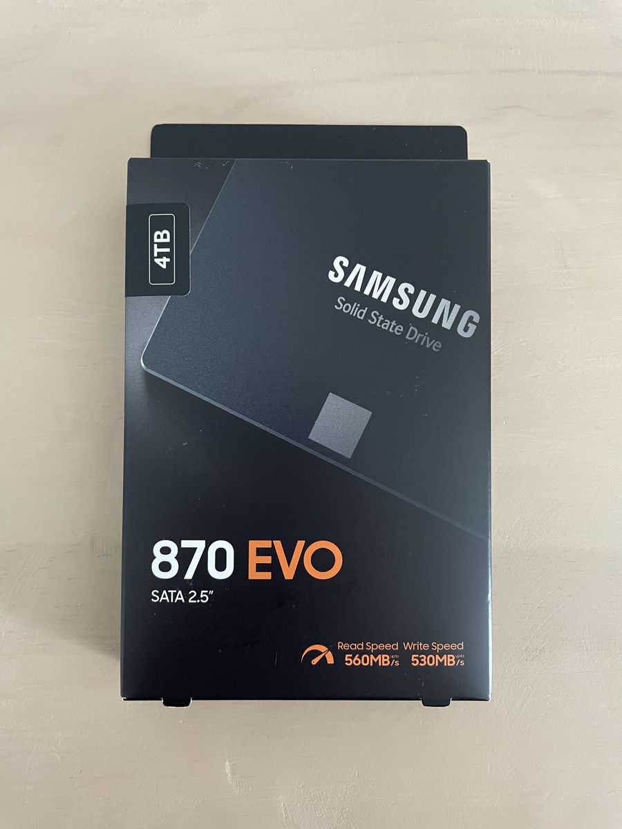 NEW sealed 4TB Samsung 870 EVO SSD V-NAND 2.5” SATA Solid State Drive 2,400 TBW