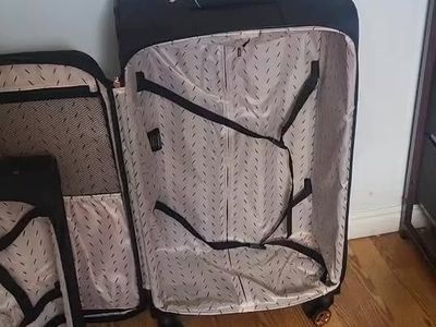 kensie Hudson Softside 3-Piece Spinner Luggage Set