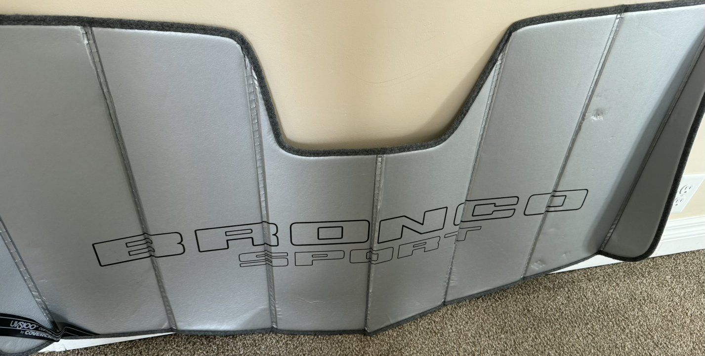 Bronco Sport windshield foldable sun shade sunshad