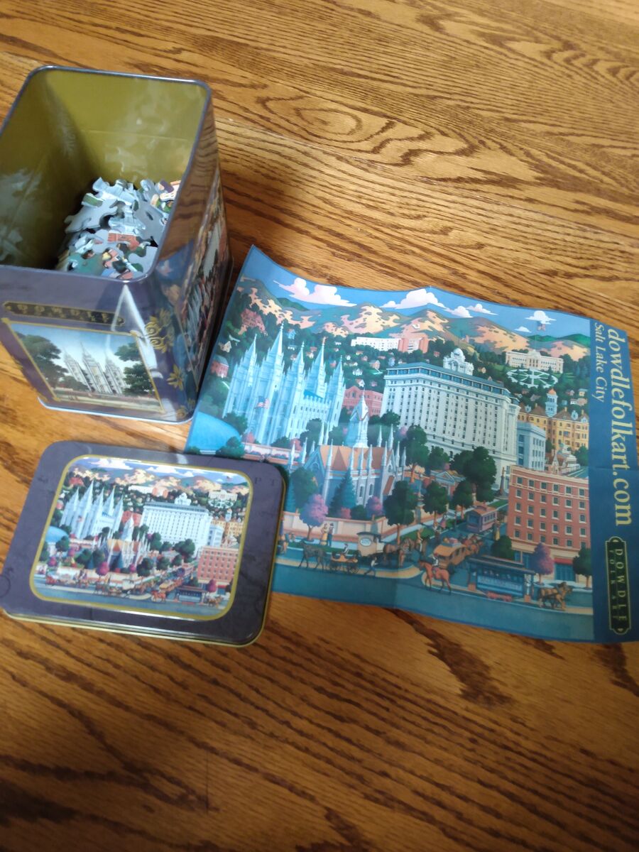 Rare Dowdle Puzzle in a tin of Salt Lake City