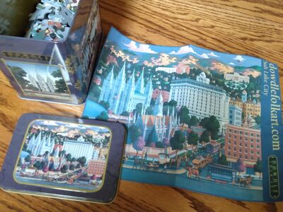 Rare Dowdle Puzzle in a tin of Salt Lake City