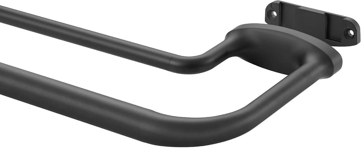 28-48 ' MAYRHYME BLACK DOUBLE CURTAIN ROD