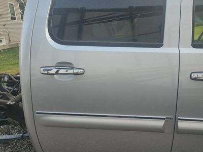 2013 Gmc Sierra 1500 Silver Truck Passenger Rear Door Assembly - Complete with Window and Interior Trim