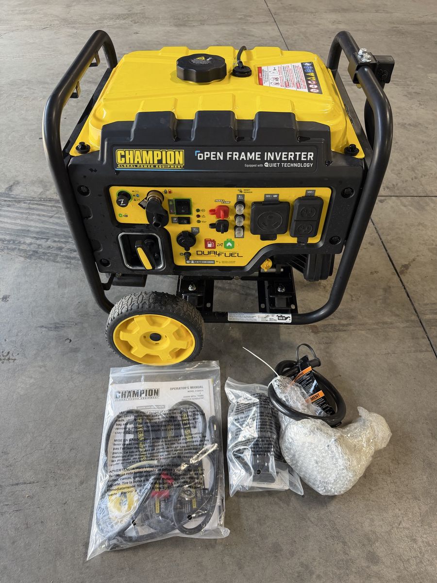 Champion 4000W 3600W Open Frame Inverter Dual Fuel Generator with Quiet Technology