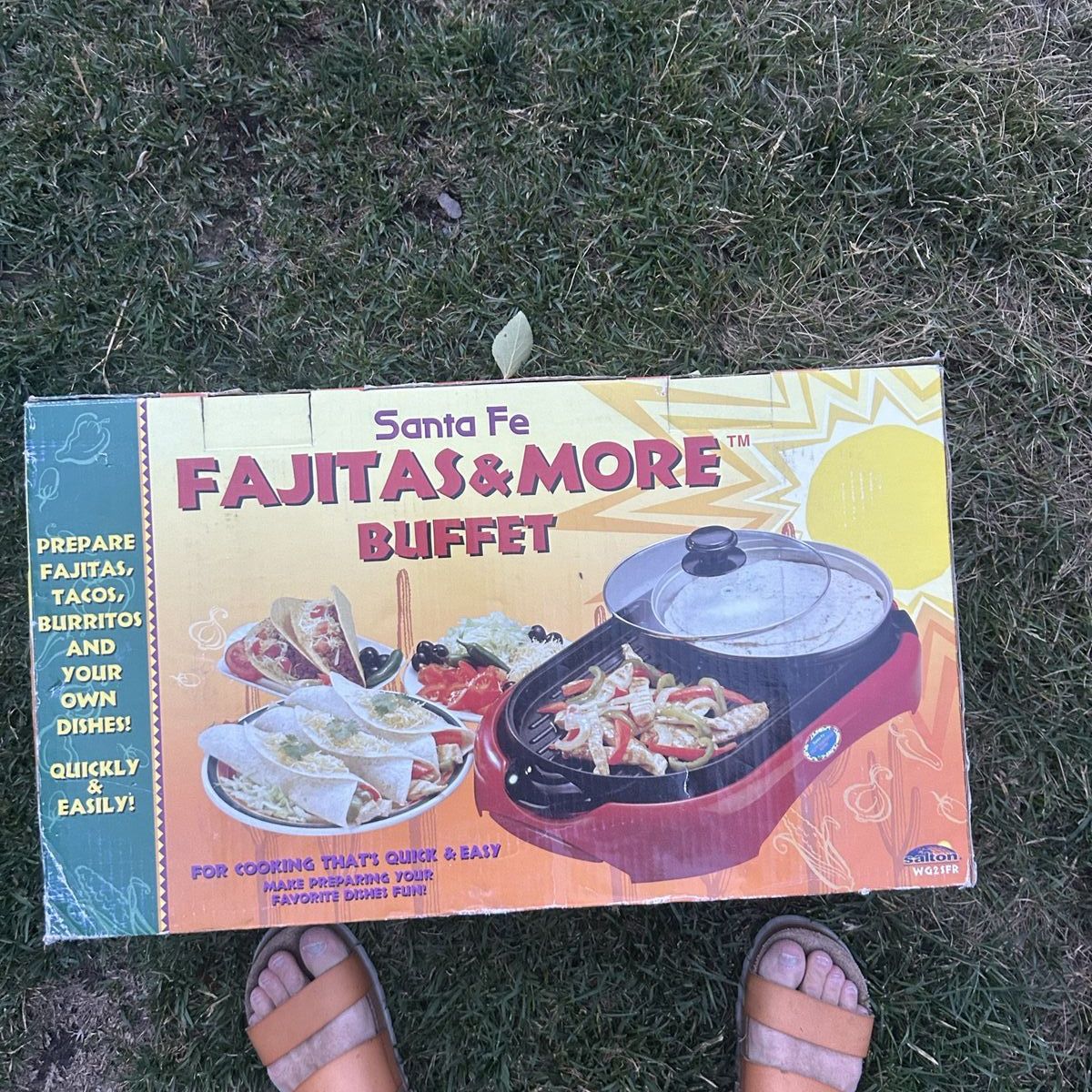 Santa Fe Fajitas & More Buffet Electric Skillet with Warming Tray - NEW