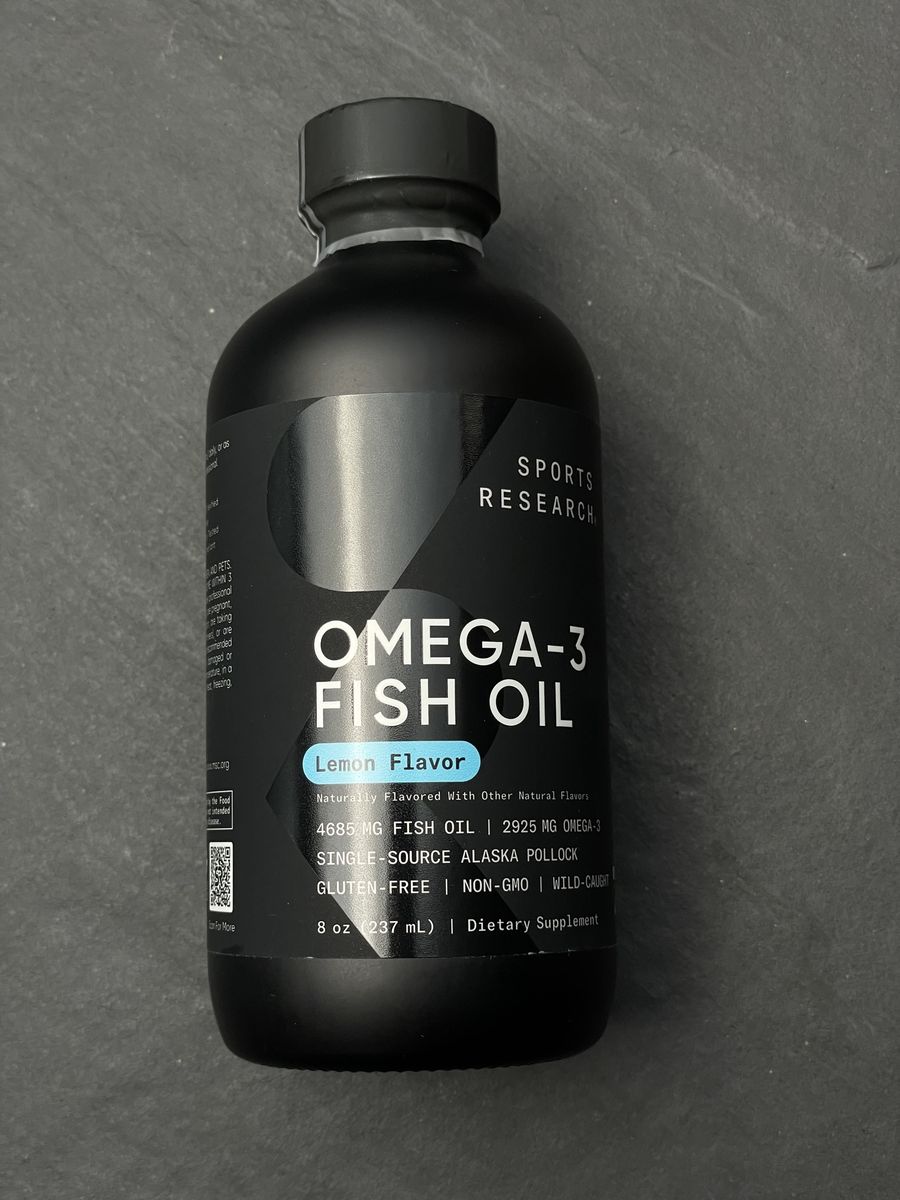 Omega-3 Fish Oil | Lemon Flavor | Sports Research