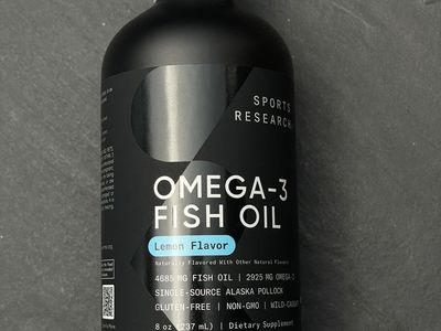 Omega-3 Fish Oil | Lemon Flavor | Sports Research