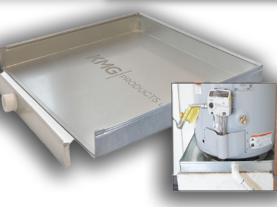 KMG PRODUCTS The Square Water Heater Pan 36" x 36"