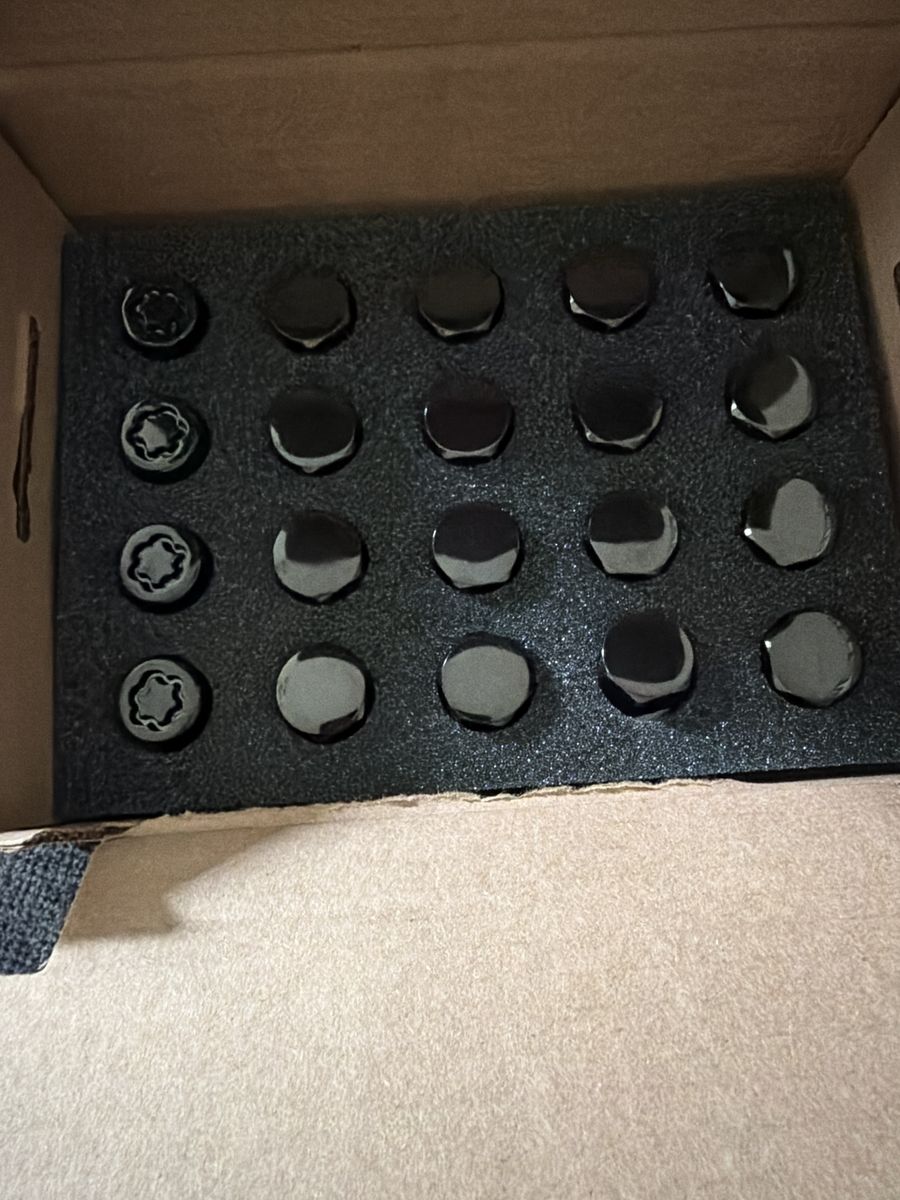 OEM Mazda Black Lug Nuts & Wheel Locks Kit – New/Open Box