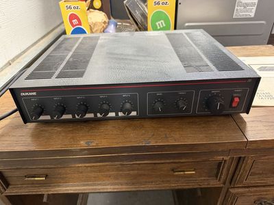 Vintage Dukane 1A1635 amplifier with manual